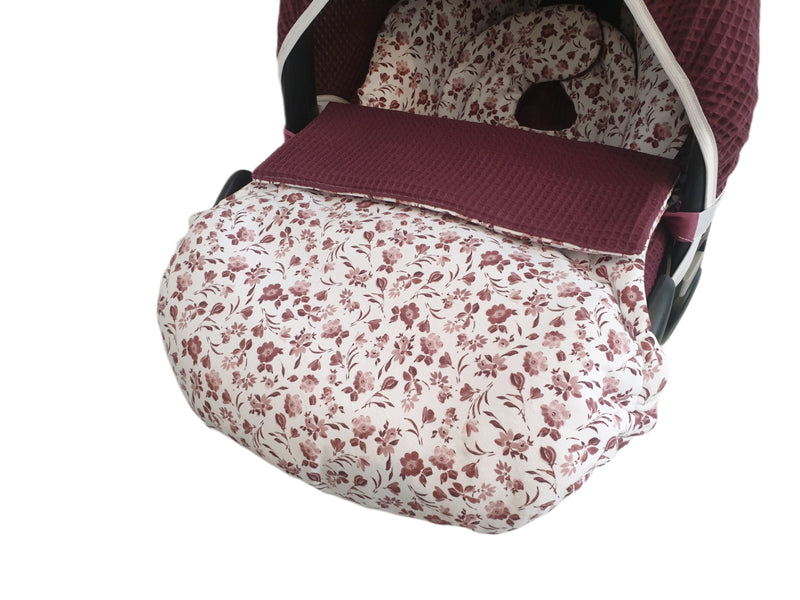 Maxi Cosi Babyschalenbezug, Ersatzbezug oder Spannbezug Beere Blüten von Atelier MiaMia