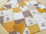 Atelier MiaMia Kuschel - adventure blanket playpen 6 corner forest animals brown yellow orange 14