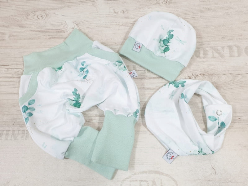 Atelier MiaMia Cool bloomers or baby set short and long eucalyptus 31