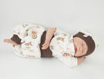 Atelier MiaMia Cool bloomers or baby set short and long forest animals nature
