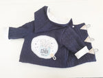 Atelier MiaMia - Hooded Jacket Baby Child Size 50-140 Designer Jacket Limited !! Knit blue with panel J11